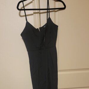 Lulus reinette midi dress black